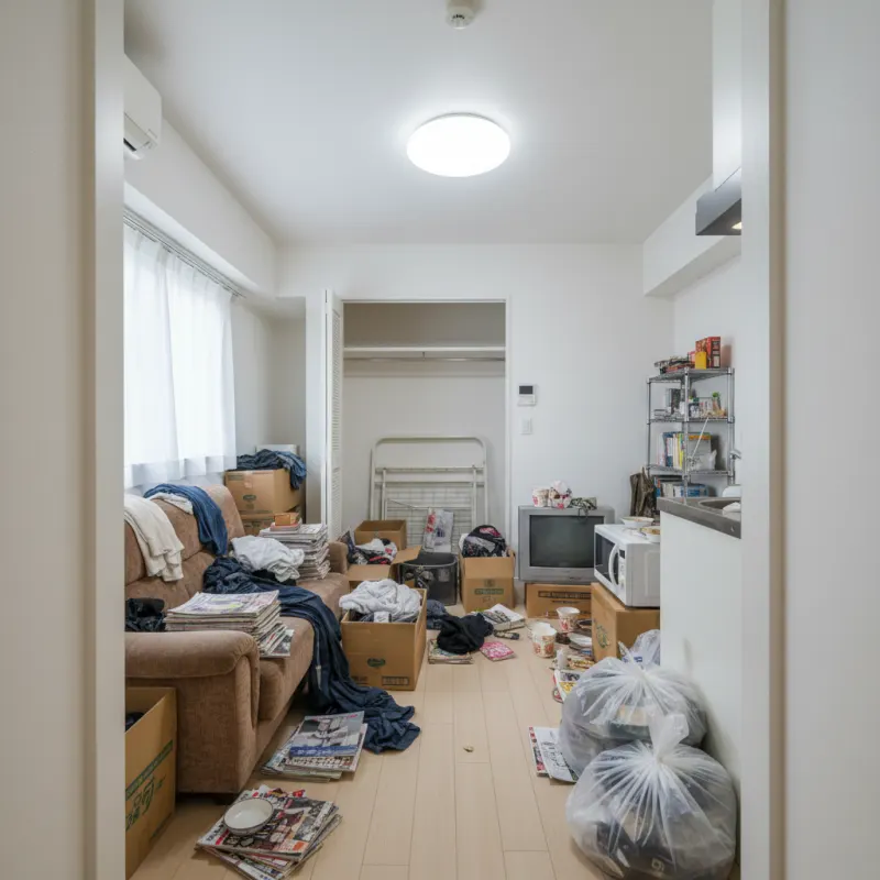 不用品回収（1K 洋室8㎡） 作業前